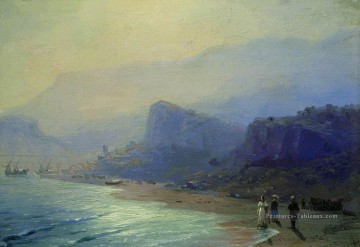 Ivan Aivazovsky poussin et raevskaya dans le gurzuf Paysage marin Peinture à l'huile